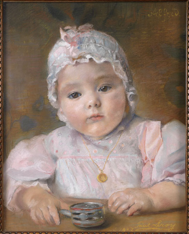 Portrait de son fils Alfred, en buste