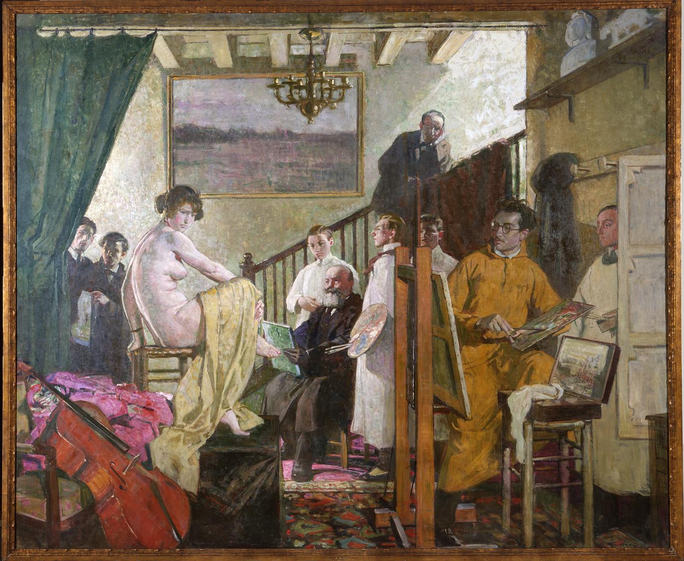 L'Atelier ; The Studio of Emile René Ménard (Titre donné lors de l'exposition du tableau à Pittsburgh en 1928 et à Chicago en 1929)