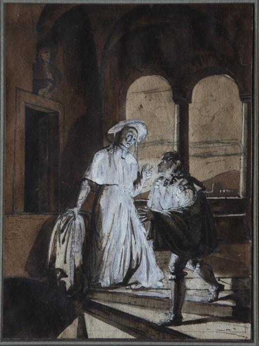 Nicolas Poussin reconduisant Mgr Massimi