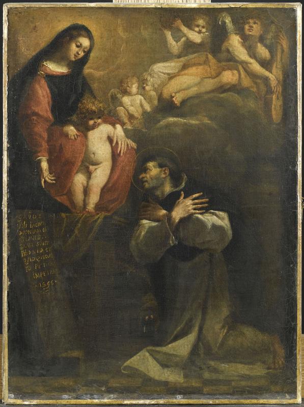 L'apparition de la Vierge et de l'Enfant Jésus à saint Hyacinthe (Titre original)