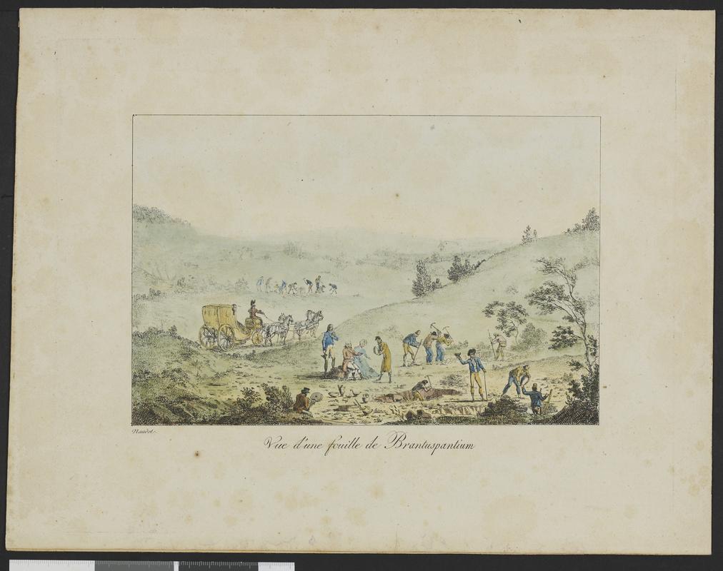 Vue d'une fouille de Brantuspantium (Titre inscrit)