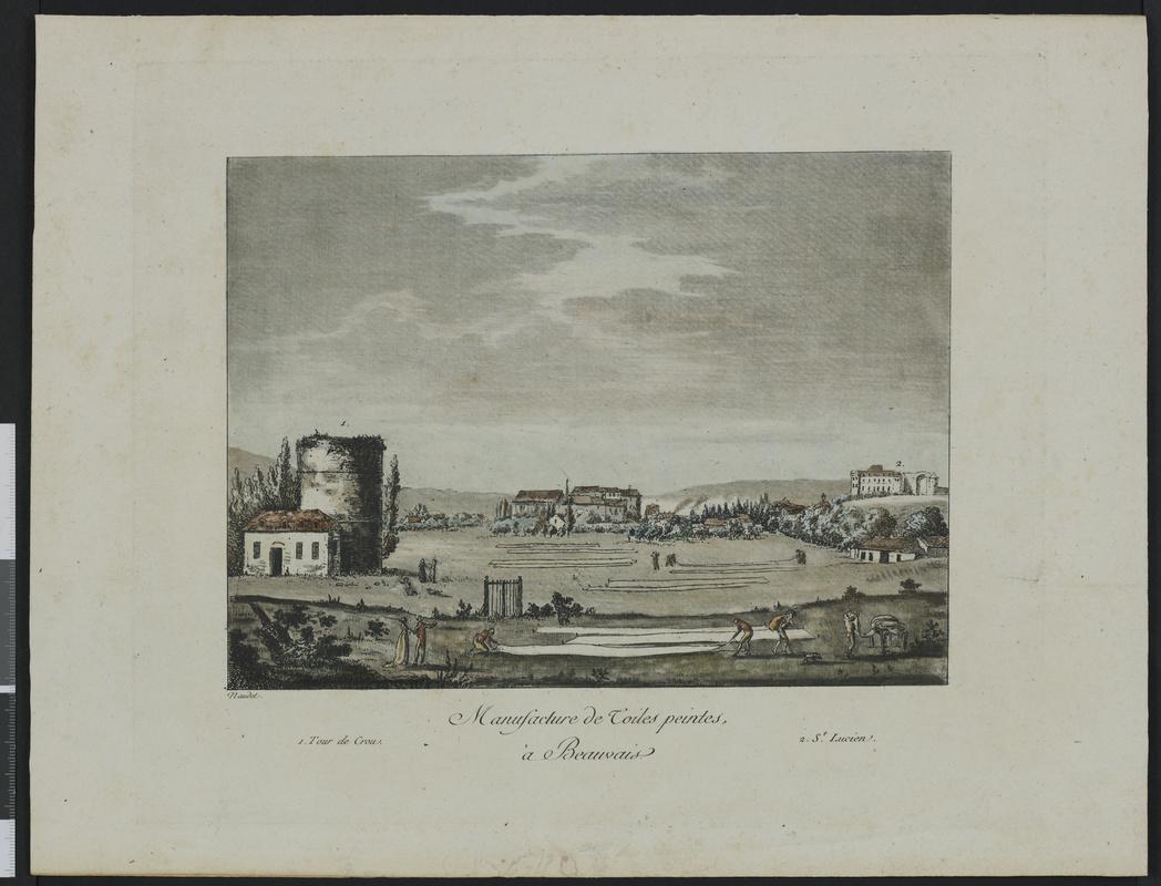Manufacture de toiles peintes, à Beauvais (Titre inscrit)