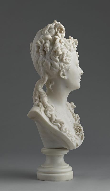 Buste de femme avec des roses (Titre d'usage)