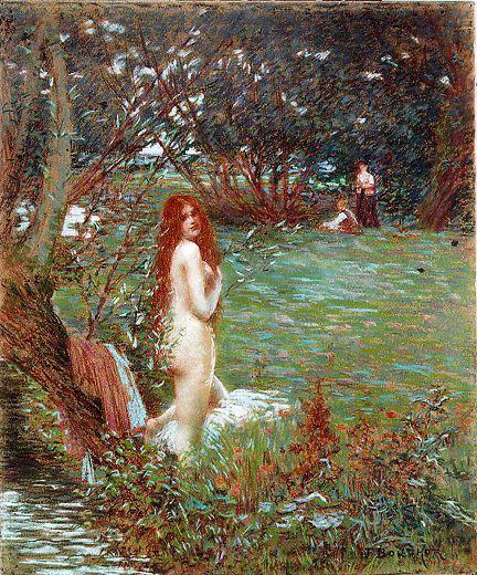 Baigneuse aux cheveux roux (titre inscrit)