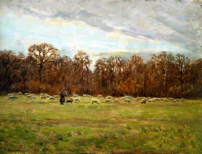 A l'orée du bois (plateau de Malabri) (titre inscrit)