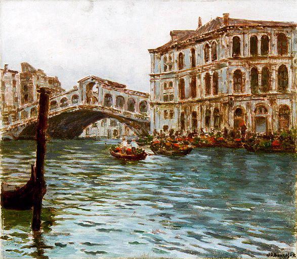 Le Rialto à Venise (titre inscrit)