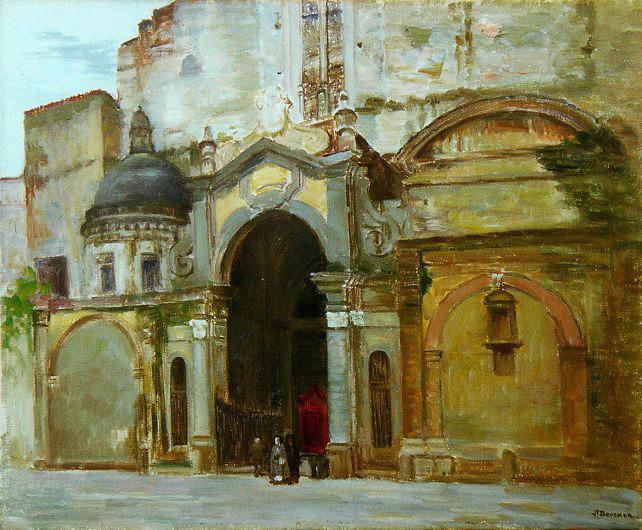 L'entrée de San Domenico Maggiore à Naples