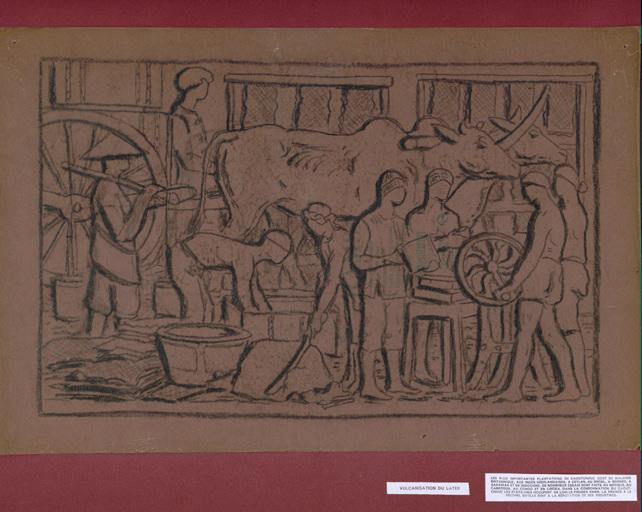 Vulcanisation du latex