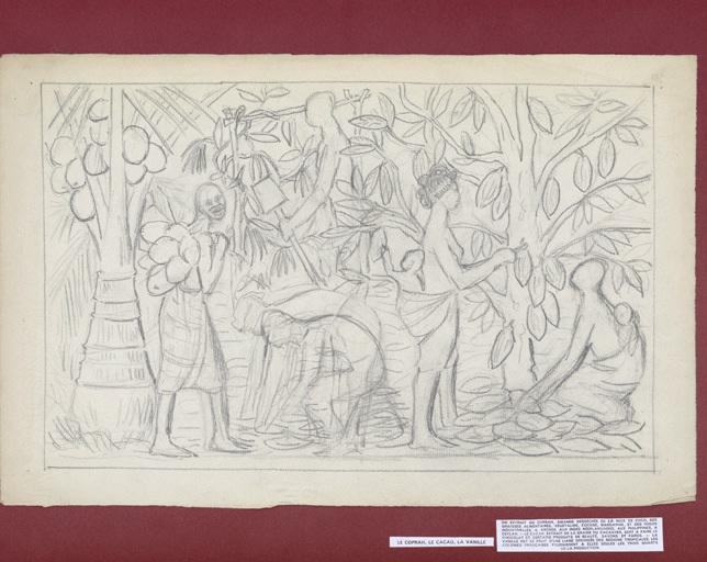 Le coprah, le cacao, la vanille