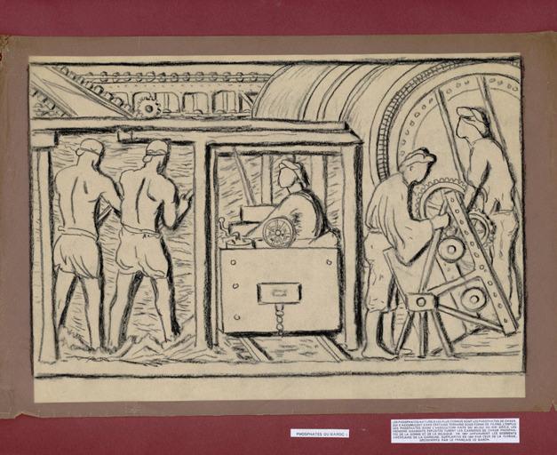 Phosphates du Maroc : travail de la mine