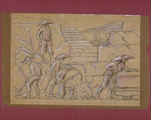 Mine à ciel ouvert au Tonkin