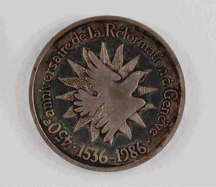 Médaille du 450ème anniversaire de la Réformation à Genève