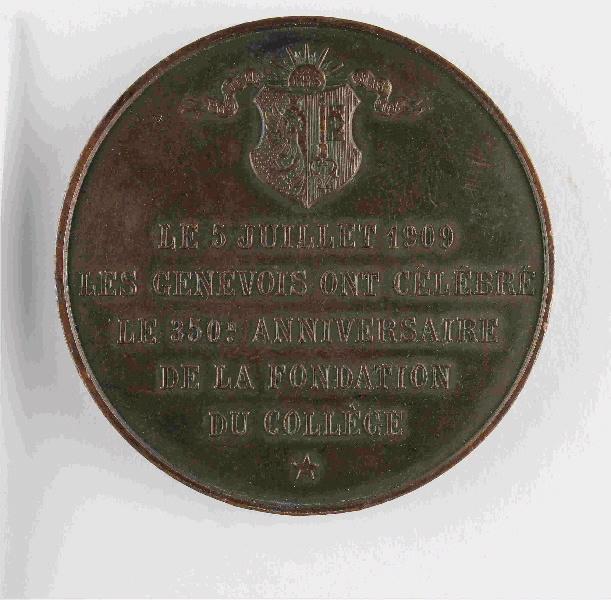 Médaille du 350ème anniversaire de la fondation du collège de Genève
