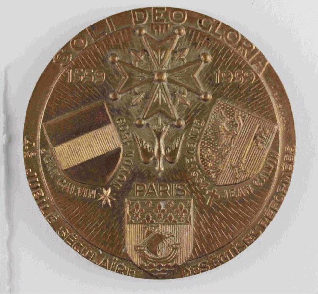 Médaille du quadricentenaire de l'Eglise Réformée de France