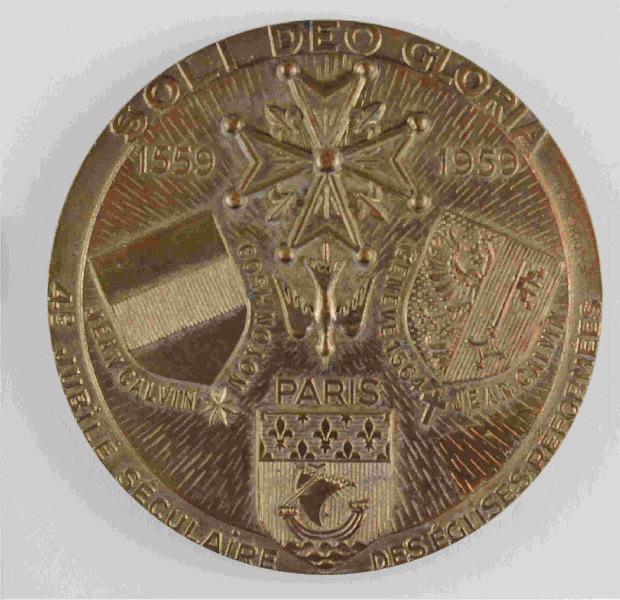 Médaille du quadricentenaire de l'Eglise Réformée de France