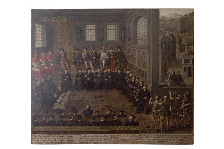 La Mercurialle tenue aux Augustins à Paris le 10. de Juin. 1559. ou le Roy Henry 2 y fut en personne