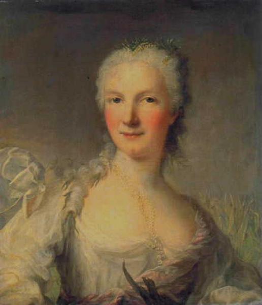 Portrait de femme en divinité aquatique