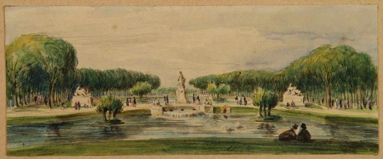 Amiens : parc et du bassin de la Hotoie ; Amiens : la Hotoie