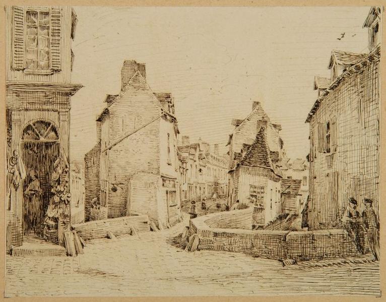 Amiens : l'entrée de la rue des Coches ; Amiens : entrée de la rue des Coches (autre titre)