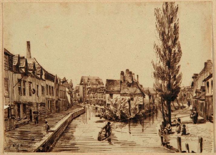 Amiens : la rue des Marissons ; Amiens : rue des Marissons, 1853