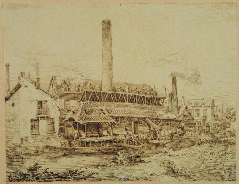 Amiens : la Teinturerie de la rue des Clairons ; Amiens : teinturie de la rue des Clairons (autre titre)