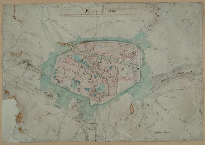 Plan d'Abbeville et des environs ; Abbeville : Plan