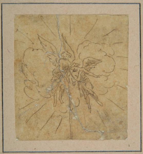Anges de la gloire de l'autel de la chapelle de l'abbaye de Valloires ; Argoules : Chapelle de l'Abbaye de Valloires. Anges. Décoration de l'autel. Détail (autre titre)