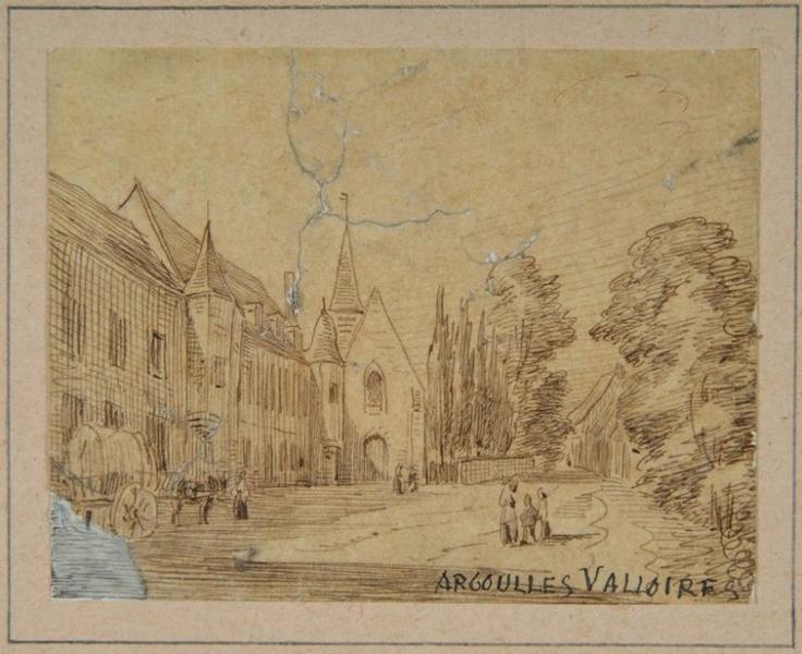 Le château et l'église d'Argoules ; Argoules : Le Château et l'église (autre titre)