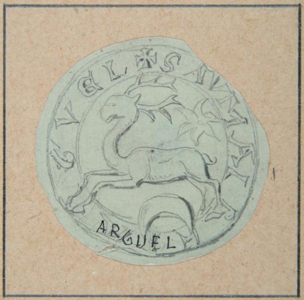 Représentation du sceau d'Arguel ; Arguel : Sceau (autre titre)