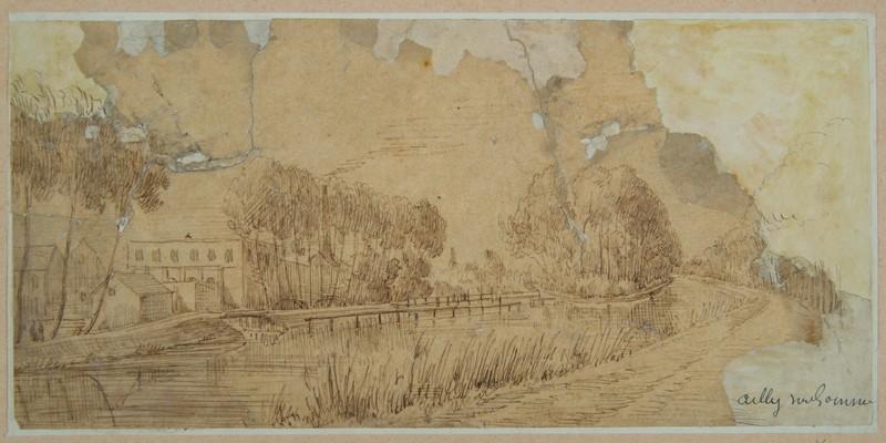 Bords de la rivière à Ailly-sur-Somme ; Ailly-sur-Somme : La Somme (autre titre)