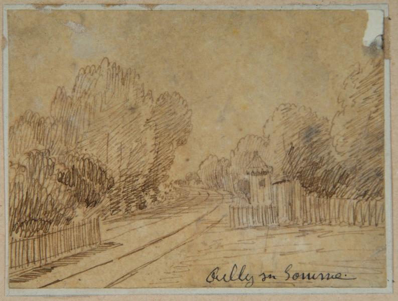 La voie ferrée à Ailly-sur-Somme ; Ailly-sur-Somme : Le passage à niveau (autre titre)
