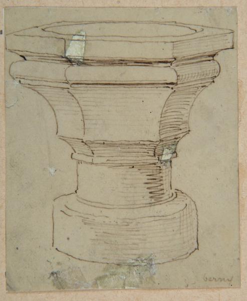Bénitier de l'église de Berny-sur-Noye ; Berny sur Noye : Fonts baptismaux (autre titre)