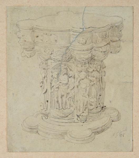 Fonts baptismaux provenant de Dury ; Dury : Fonts baptismaux (autre titre)