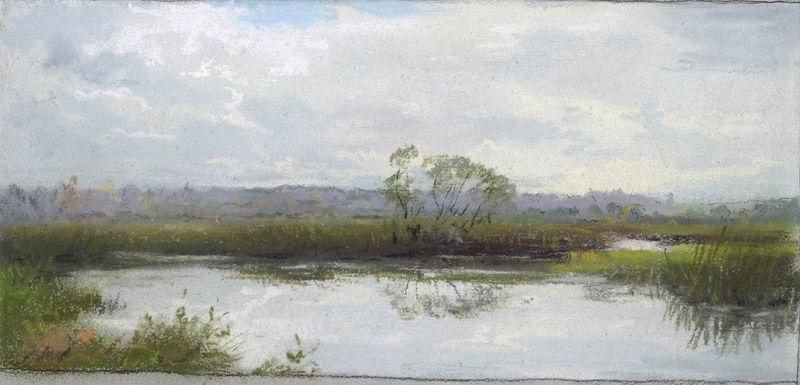 Paysage : Zone d'étang (titre factice)