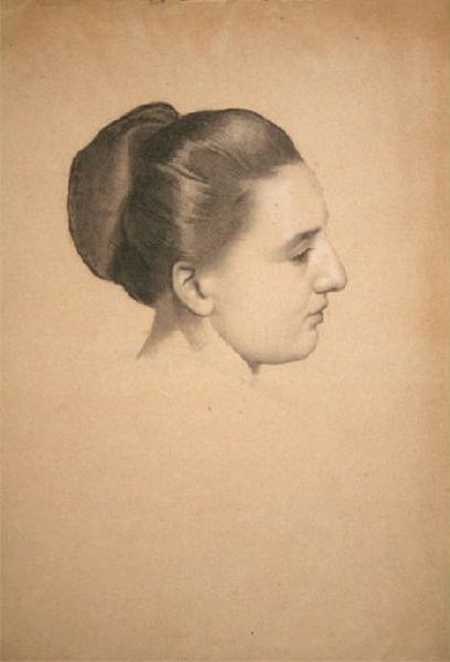 Femme au chignon