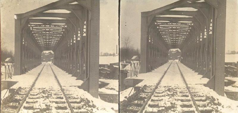 Le pont de chemin de fer avant guerre