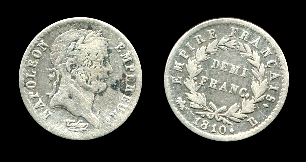 Napoléon Ier demi-franc type Empire