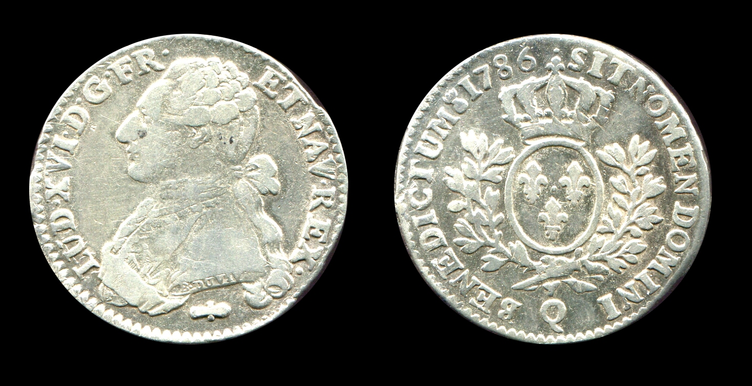 Louis XVI cinquième d'écu type aux rameaux d'olivier