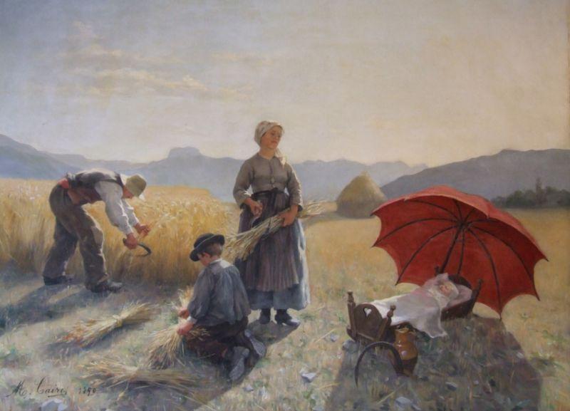 La famille aux champs ; La moisson aux Sanières (autre titre)