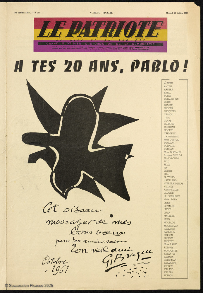 A tes 20 ans, Pablo !