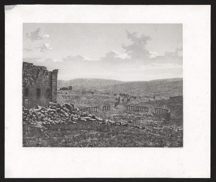Vue de Djerash et du forum en particulier