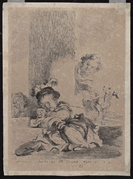 Première planche de Mlle Gérard âgé de 16 ans