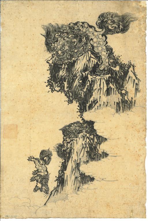 Dragons sur paysage escarpé