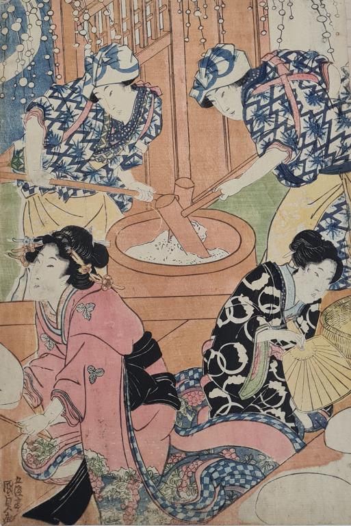 Fabrication du mochi pour le Nouvel An