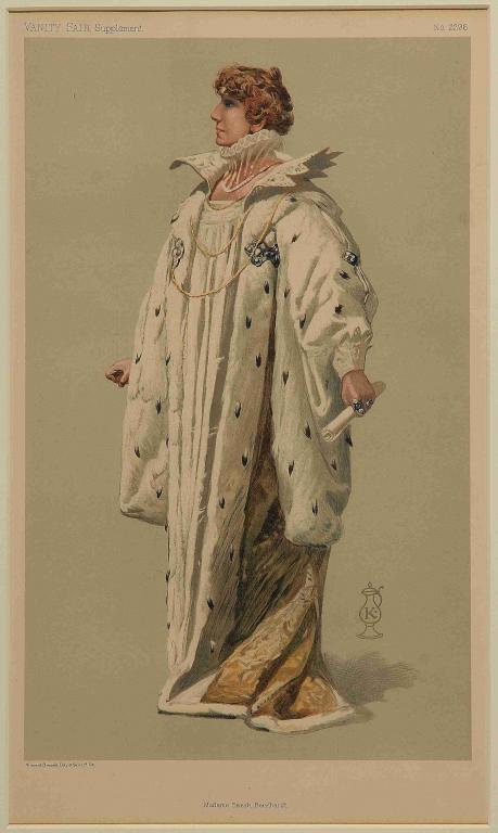 Sarah Bernhardt en Reine Elizabeth