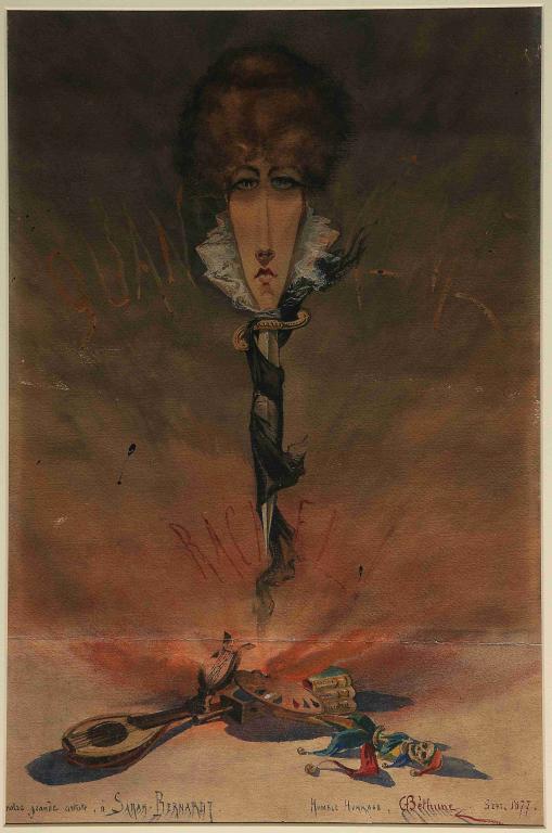 Caricature de Sarah Bernhardt