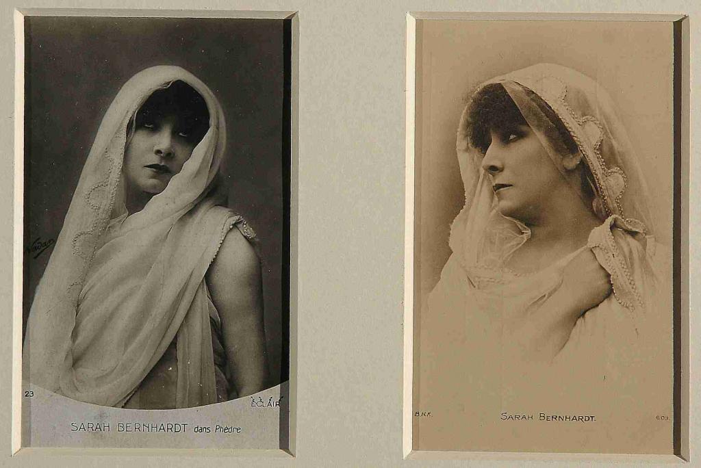 2 cartes postales de SB dans Phèdre