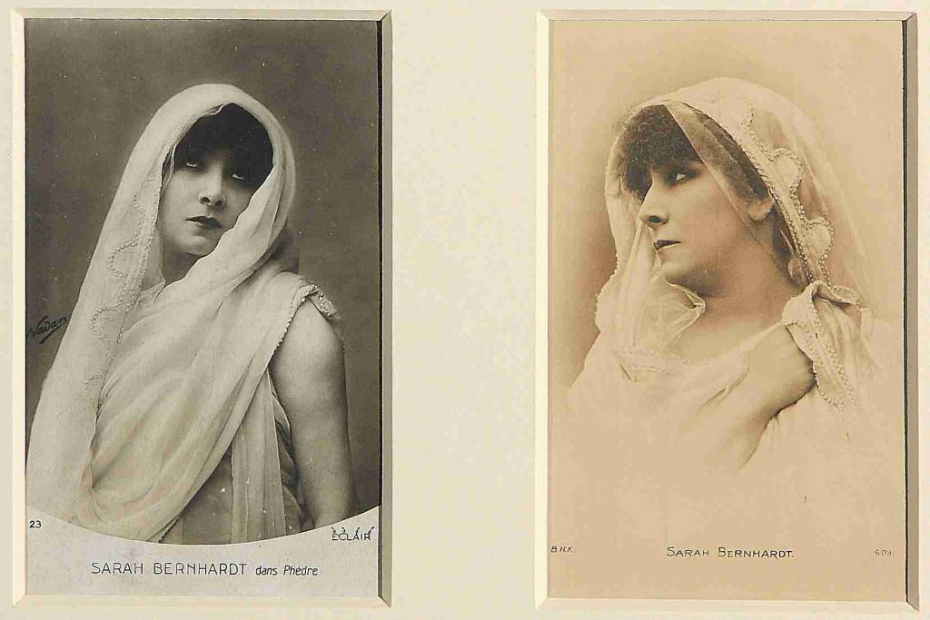 2 cartes postales de SB dans Phèdre