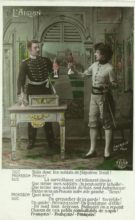 Scène de l'Aiglon avec répliques