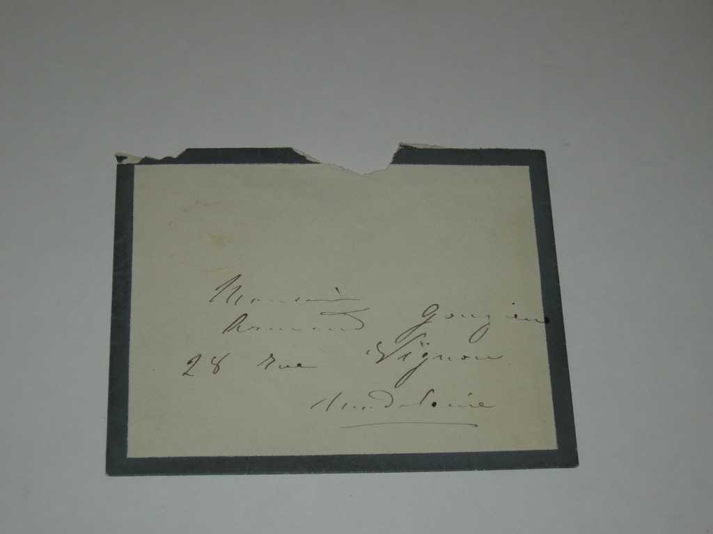 Enveloppe à Armand (Gougière?) rue Vignon